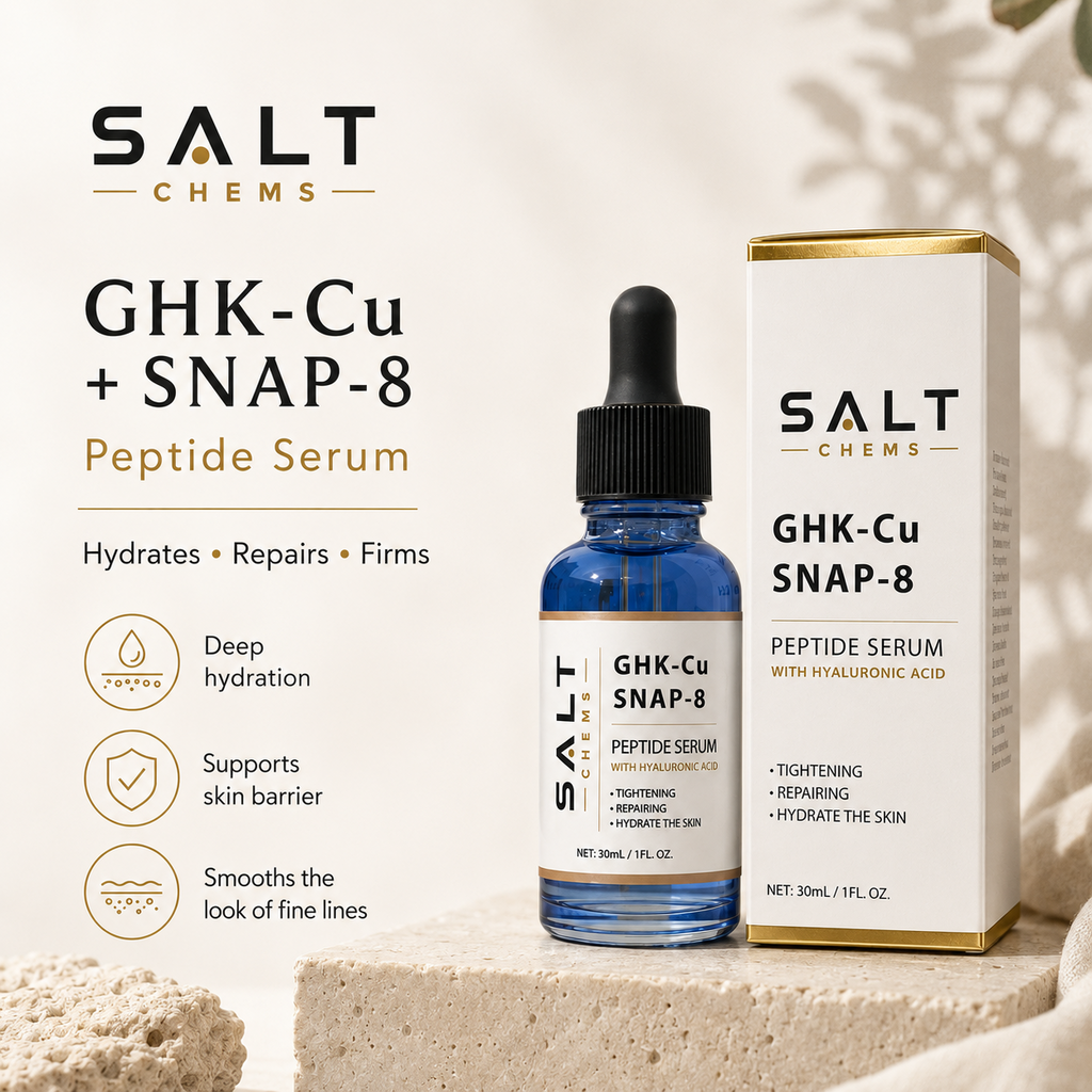 SALT GHK-Cu + SNAP-8 Peptide Serum benefits